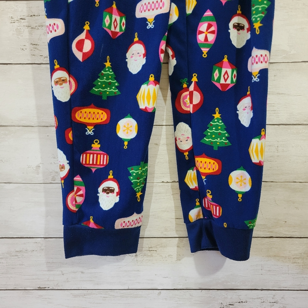 North Pole Kids Christmas Holiday Pajamas Set Unisex Santa Christmas Tree Size 8 - Picture 12 of 15